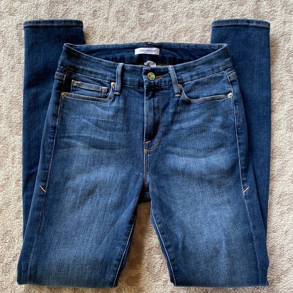 Good American Good Legs super stretch denim jean sz 6/28